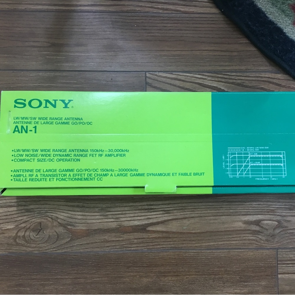 Sony AN-1 Active Antenna System, LW/MW/SW Wide-Range Radio Communications